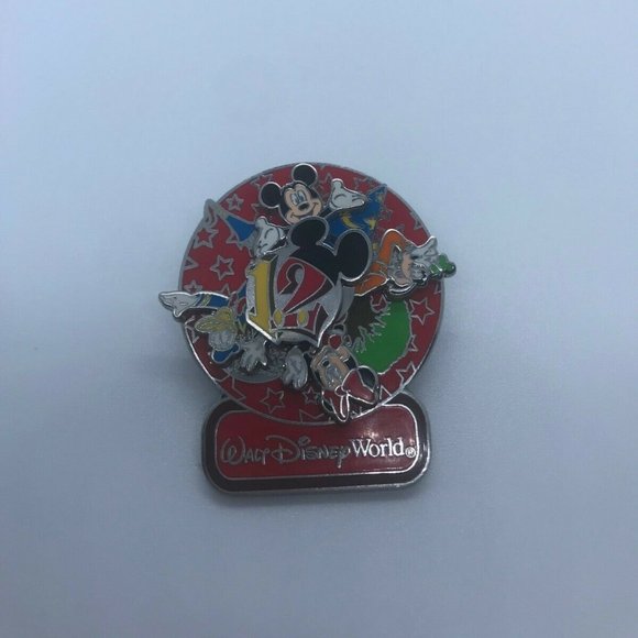 Disney Pin "12" Mickey, Goofy, Donald, Minnie COLLECTOR'S ITEM - Picture 1 of 5